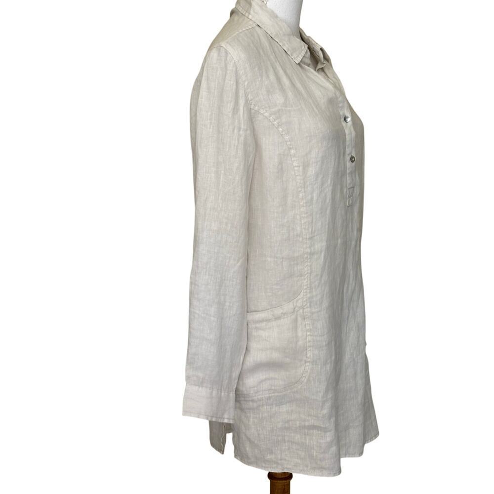 Jones New York linen tunic/dress, medium, coastal, casual, lagenlook, minimalist - Picture 2 of 6